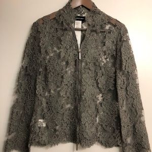 Giorgio Armani Lace shirt jacket.